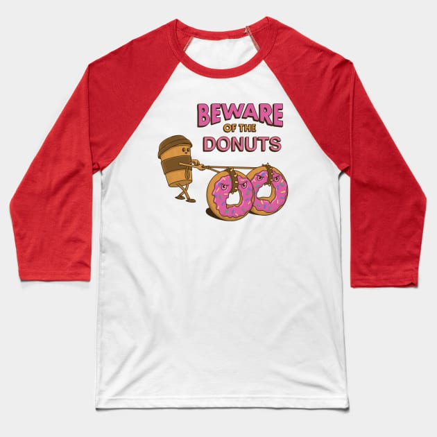 angry donuts Baseball T-Shirt by gotoup
